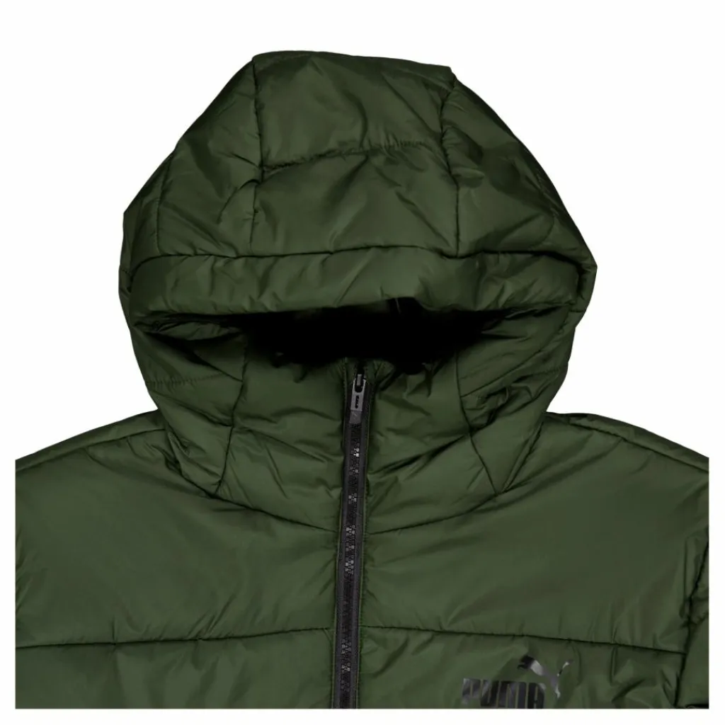 Puma Ess Hooded Padded Jacket Myrtle Grön Sale
