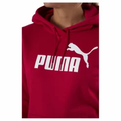 Puma Ess Logo Hoodie Fl (s) Persian Red Röd Sale