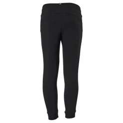 Puma Ess Logo Pants Fl Cl B Black Grå Discount