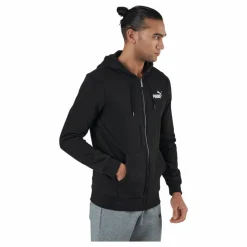 Ess Small Logo Fz Hoodie Fl Black*Puma Hot