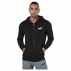 Ess Small Logo Fz Hoodie Fl Black*Puma Hot