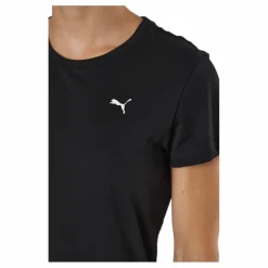 Puma Ess Small Logo Tee Black-cat Svart Clearance