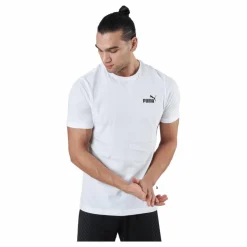 Puma Ess Small Logo Tee White Vit New