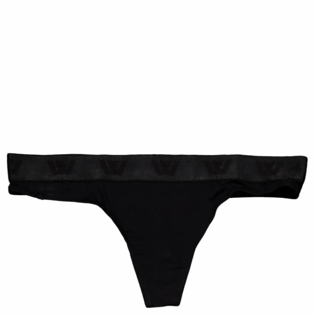 VXV Label Ess' Thong Black Svart