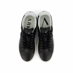 ARKK Copenhagen Essence Leather OG-22 Black Bright White - Men Svart Clearance