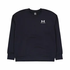 Under Armour Essential Fleece Crew Black Svart Outlet