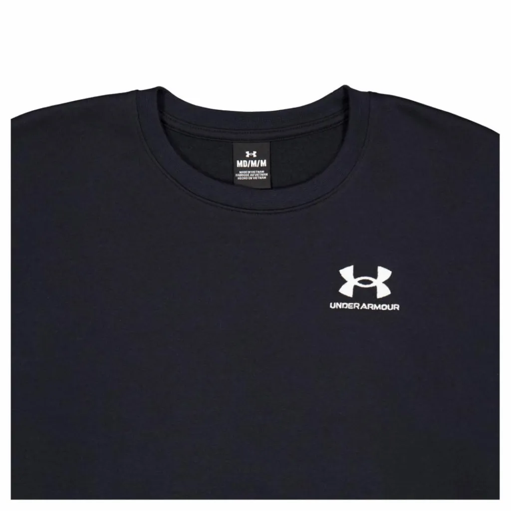 Under Armour Essential Fleece Crew Black Svart Outlet