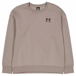 Under Armour Essential Fleece Crew Brown Beige Outlet