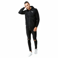 Essential FZ Hoody Black*Puma Clearance