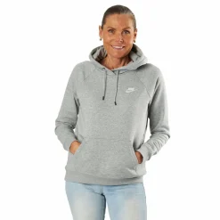 Nike Essential Hoodie White/Grey Grå Best