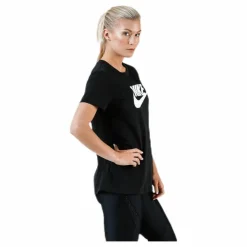 Nike Essential Icon Futura Tee White/Black Svart Best