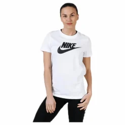 Nike Essential Icon Futura Tee White/Black Vit Discount