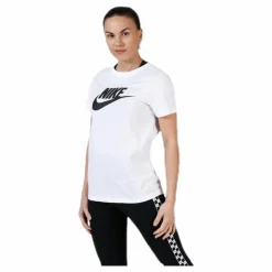 Nike Essential Icon Futura Tee White/Black Vit Discount