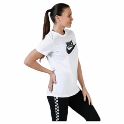 Nike Essential Icon Futura Tee White/Black Vit Discount