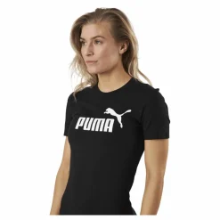 Puma Essential Slim Tee Dress Black Svart Outlet