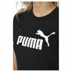 Puma Essential Slim Tee Dress Black Svart Outlet