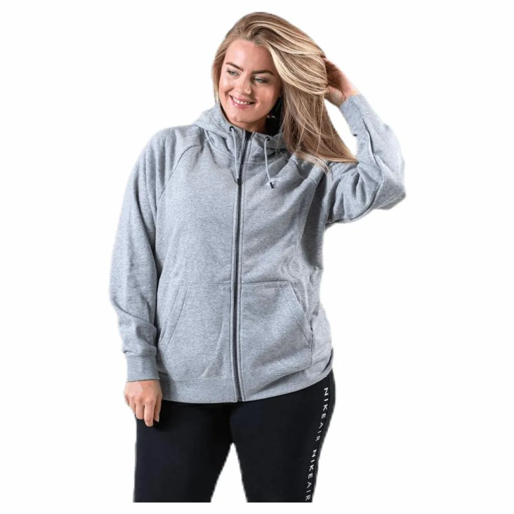 Essential Zip Hoodie Plus Grey*Nike