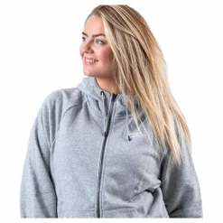Essential Zip Hoodie Plus Grey*Nike