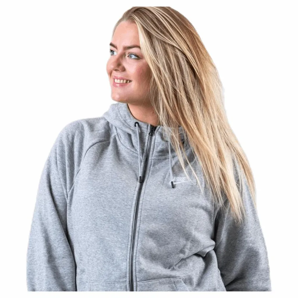 Essential Zip Hoodie Plus Grey*Nike