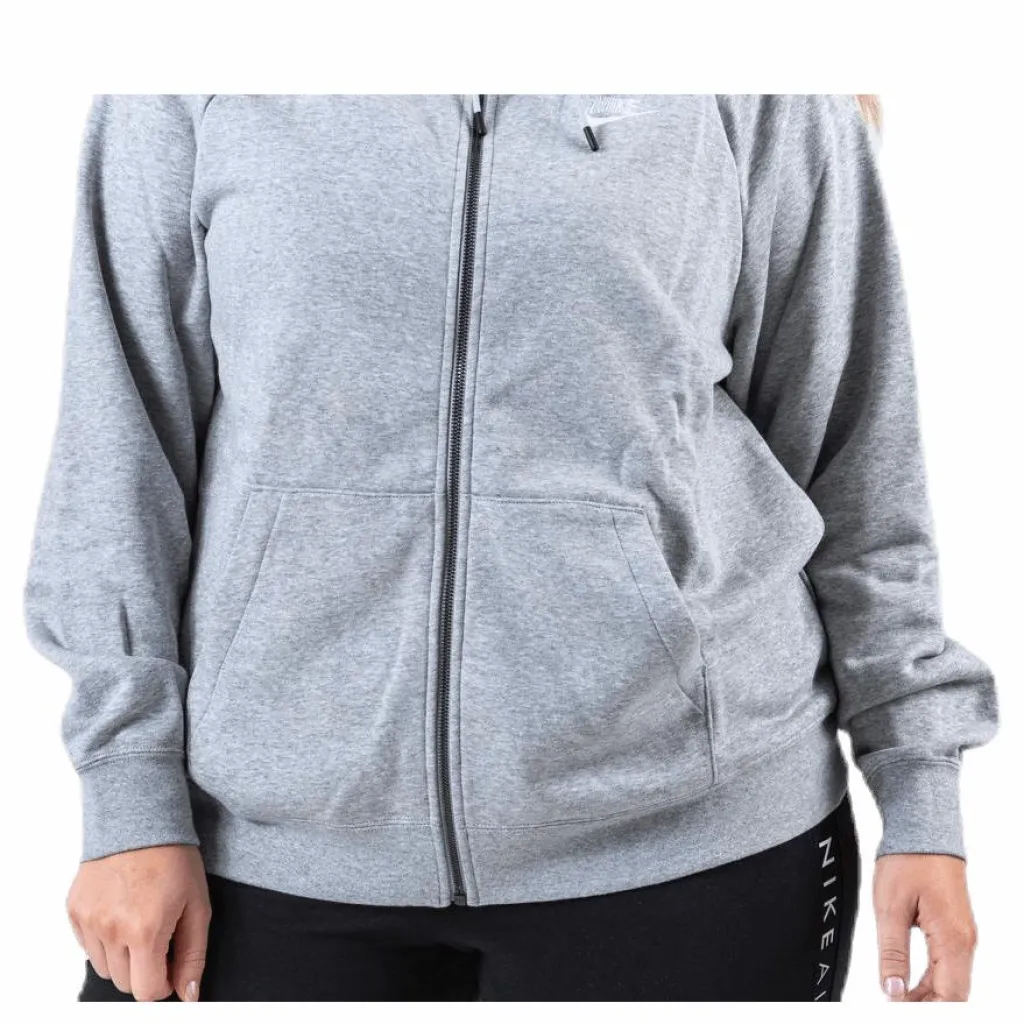 Essential Zip Hoodie Plus Grey*Nike