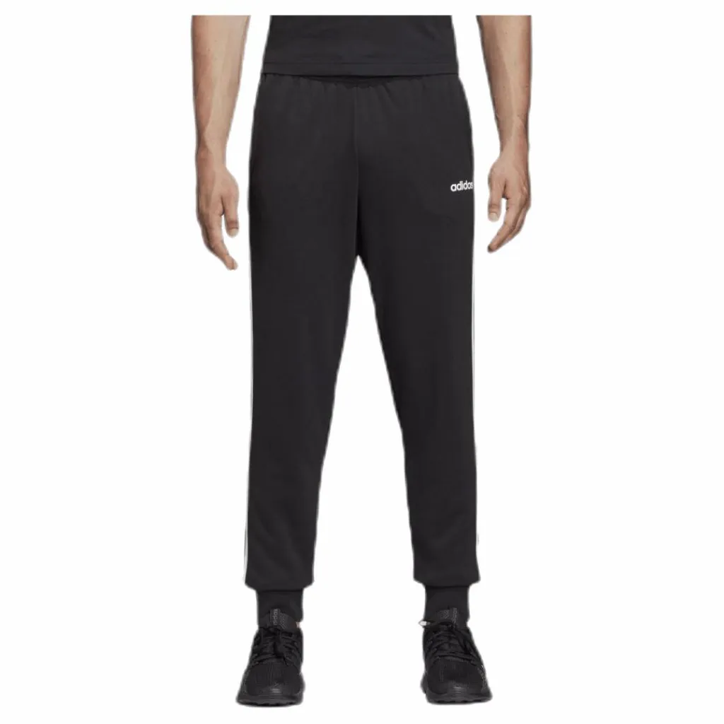 adidas Essentials 3 Stripes Tapered Pant Ft Cuffed Black / White Svart Online