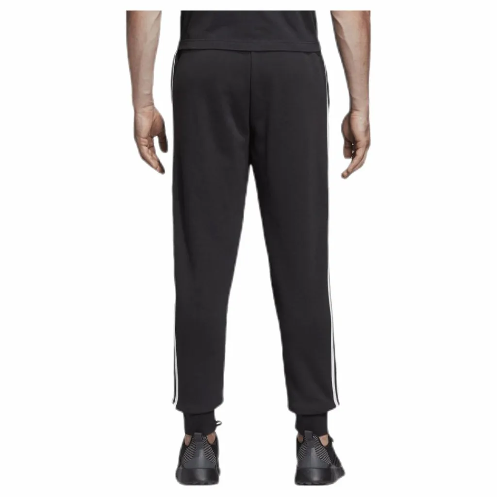 adidas Essentials 3 Stripes Tapered Pant Ft Cuffed Black / White Svart Online