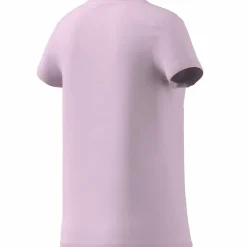 adidas Essentials Big Logo Cotton T-Shirt Clear Pink / White Vit och Rosa