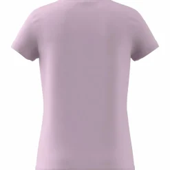 adidas Essentials Big Logo Cotton T-Shirt Clear Pink / White Vit och Rosa