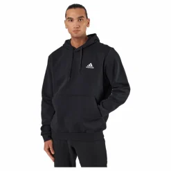 adidas Essentials Fleece Hoodie Black Svart Best
