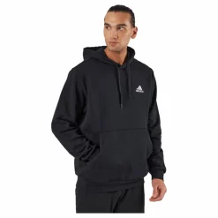 adidas Essentials Fleece Hoodie Black Svart Best