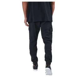 adidas Essentials Fleece Regular Tapered Cargo Joggers Black Svart Outlet