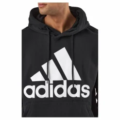 adidas Essentials French Terry Big Logo Hoodie Black Svart Best