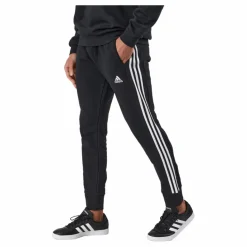 Essentials French Terry Tapered Cuff 3-Stripes Joggers Black*adidas