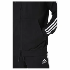 Essentials Full-Zip Hoodie Black / White*adidas Outlet