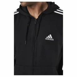 Essentials Full-Zip Hoodie Black / White*adidas Outlet