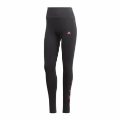adidas ESSENTIALS HIGH-WAISTED LOGO LEGGINGS Black Svart Clearance