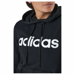 adidas Essentials Hoodie Black / White Svart Discount