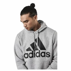 adidas Essentials Hoodie Medium Grey Heather / Black Grå