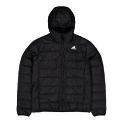 adidas Essentials Light Down Hooded Jacket Black Svart Online