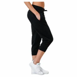 adidas Essentials Linear 3/4 Pant Black / White Svart New
