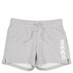 adidas Essentials Linear French Terry Shorts Medium Grey Heather / White Grå Sale
