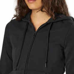 Essentials Linear Full Zip Hoodie Black / White*adidas New