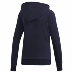 adidas Essentials Linear Full Zip Hoodie Legend Ink / White Blå Best