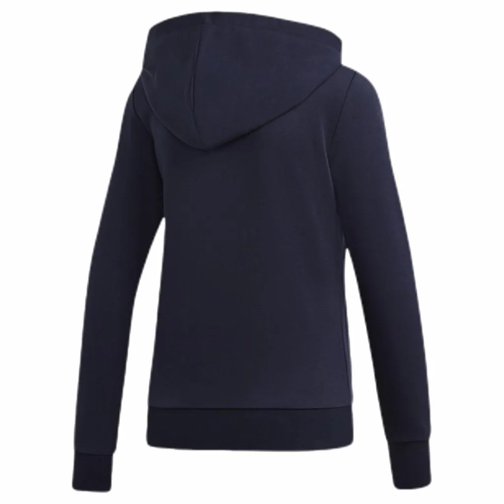 adidas Essentials Linear Full Zip Hoodie Legend Ink / White Blå Best