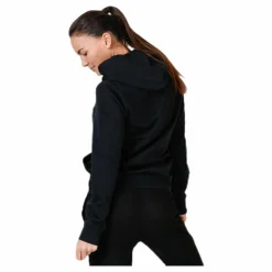 adidas Essentials Linear Over Head Hoodie Black / White Svart New