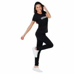 Essentials Linear Slim Tee Black / White*adidas New