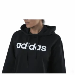 Essentials Oversized Hoodie Black / White*adidas Outlet