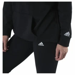 Essentials Oversized Hoodie Black / White*adidas Outlet