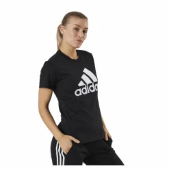 adidas Essentials Regular T-Shirt Black / White Svart Discount