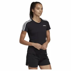 Essentials 3S Slim Tee Black / White*adidas Discount